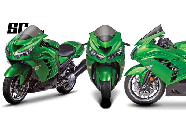 Zero Gravity SR Windscreen: 06-20 Kawasaki Ninja ZX14/R