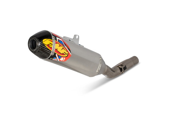 FMF Factory 4.1 RCT Stainless Steel Slip-On Muffler w/ Carbon End Cap: Select 18-22 Gas Gas/Husqvarna/KTM Models