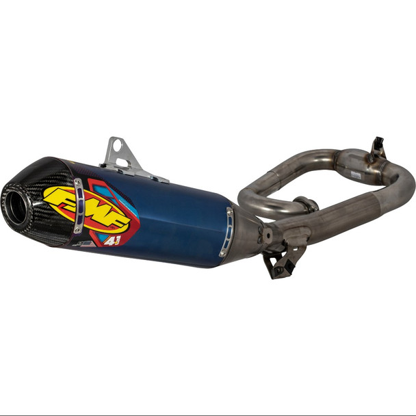 FMF Factory 4.1 RCT Titanium Anodized Full System Exhaust W/ Carbon Cap: 20-21 Yamaha YZ450F