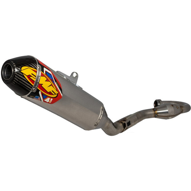 FMF Factory 4.1 RCT Stainless Steel/Aluminum Full System Exhaust W/ Carbon Cap: 20-21 Husqvarna FE450