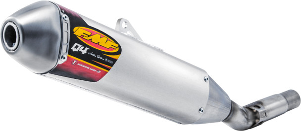 FMF Q4 HEX Stainless Steel Slip-On Muffler: 19-21 Yamaha YZ250F/FX