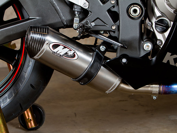 M4 11-15 Kawasaki ZX-10R Street Slayer Slip-On Exhaust -Titanium Canister