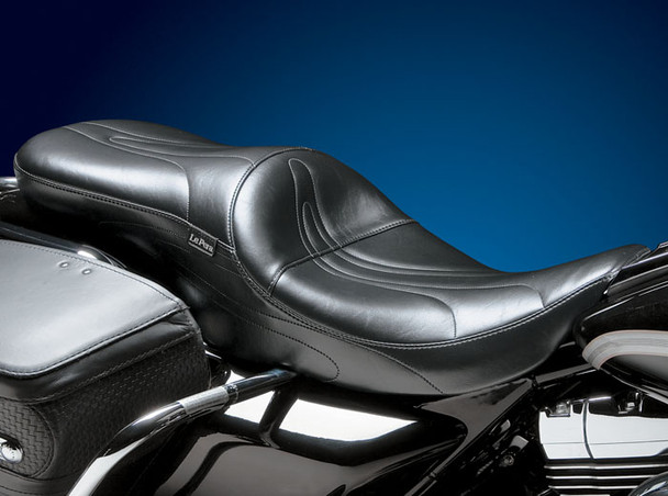 Le Pera Sorrento 2-Up Vinyl Seat: 02-07 Harley-Davidson Touring Models