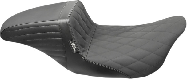 Le Pera Kickflip Diamond Grip Seat: 2008+ Harley-Davidson Touring Models