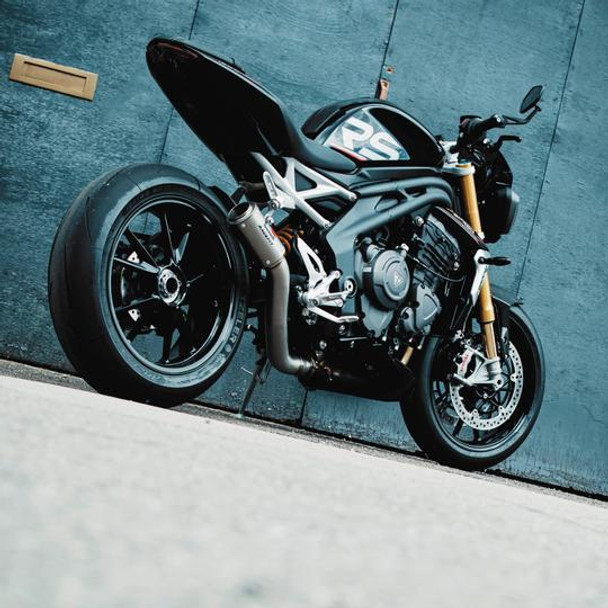 Racefit 2021 Triumph Speed Triple 1200 RS Black Edition Slip-On Exhaust