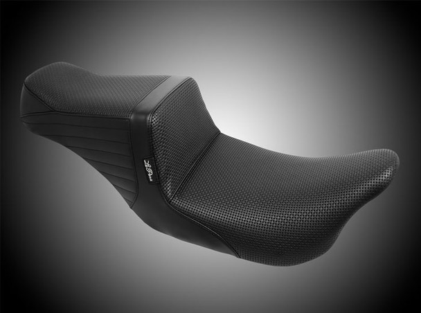 Le Pera Tailwhip Basket Weave Seat: 2008+ Harley-Davidson Touring Models