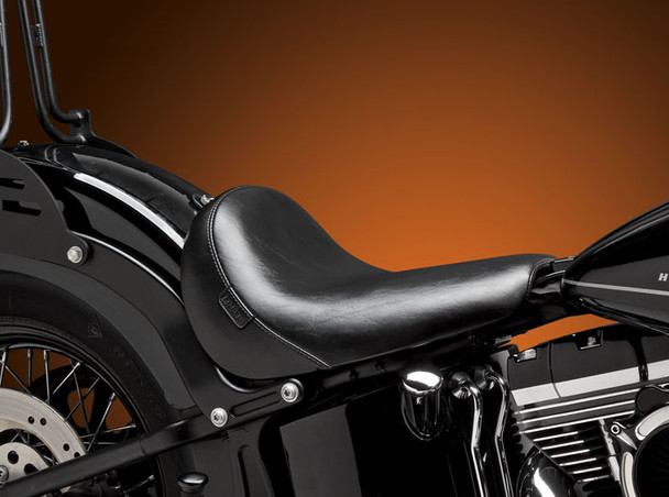 Le Pera Bare Bones Solo Smooth Seat: 16-17 Harley-Davidson Softail Models