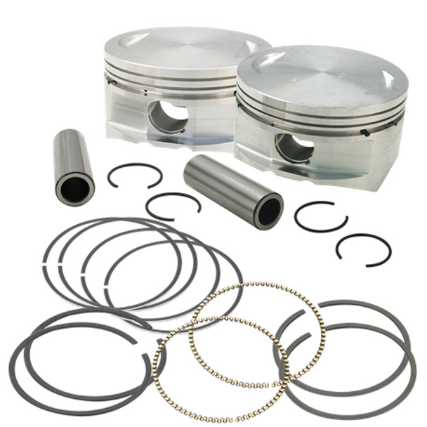 S&S Cycle Big Bore Forged Pistons: 07-16 Harley-Davidson Big Twin Models - 3.927" +.010" - 106-4416