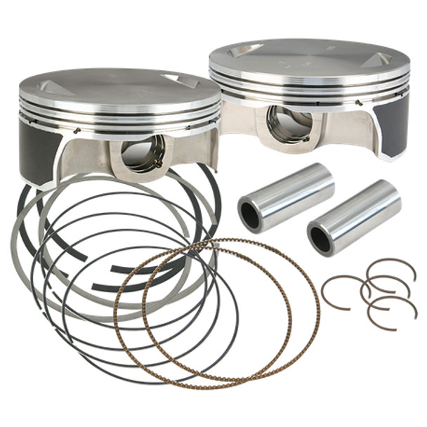 S&S Cycle Bore Forged Piston Kit: 84-16 Harley-Davidson Big Twin Models - 41/8" - 106-3872A