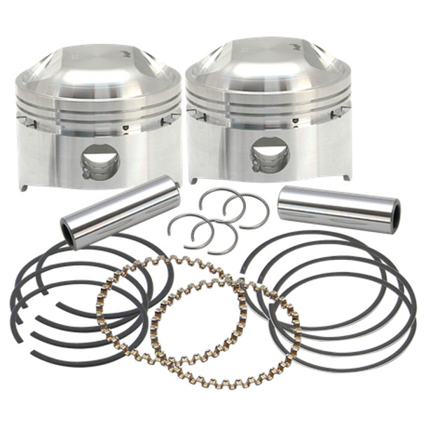 S&S Cycle Standard LC Forged Piston Kit: 78-84 Harley-Davidson Big Twin OHV Models - 3-1/2"+.020" - 106-5513