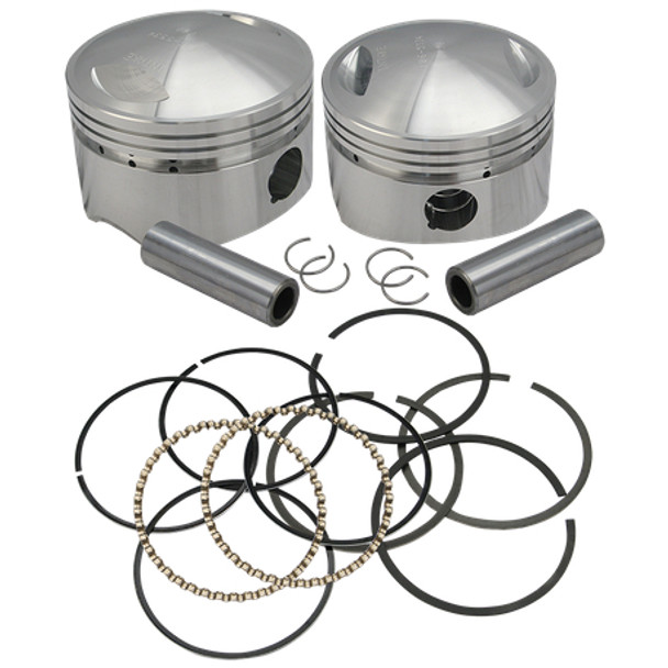 S&S Cycle Forged Bore Piston Kit: 36-84 Harley-Davidson Big Twin OHV Models - 3-5/8"+.030" - 106-5538