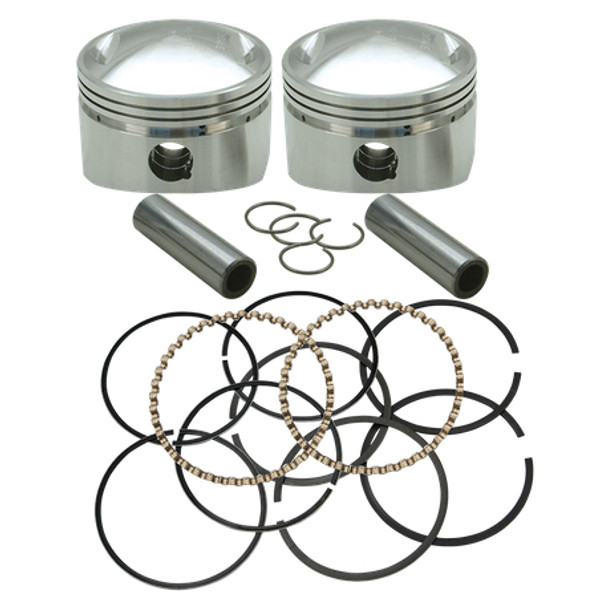 S&S Cycle Forged Bore Piston Kit: 36-84 Harley-Davidson Big Twin OHV Models - 3-5/8"+.020" - 106-5537
