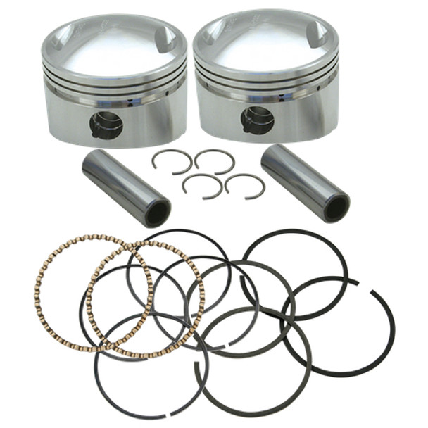 S&S Cycle Forged Bore Piston Kit: 36-84 Harley-Davidson Big Twin OHV Models - 3-5/8"+.010" - 106-5536