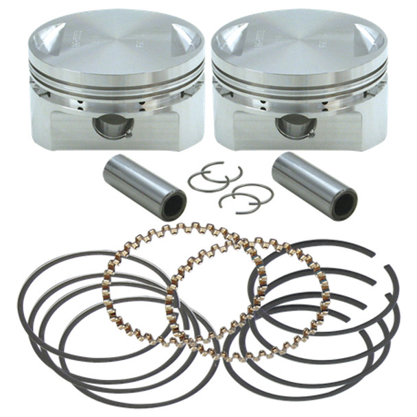 S&S Cycle Bore Forged Piston Kit: 84-99 Harley-Davidson Big Twin Evolution Models - 3-1/2" - 106-5554