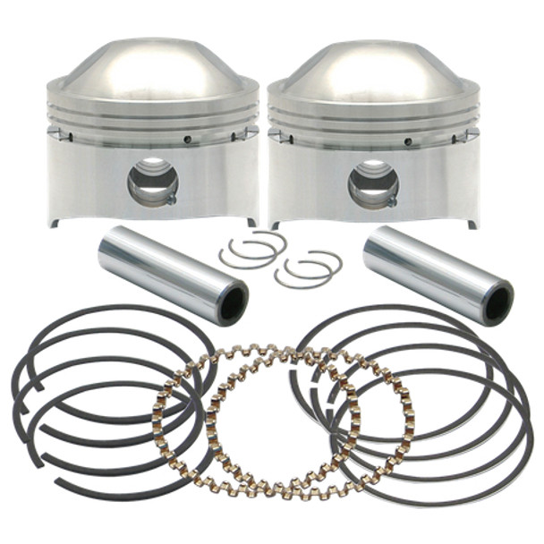 S&S Cycle Standard HC Forged Piston Kit: 78-84 Harley-Davidson Big Twin OHV Models - 3-1/2"+.010" - 106-5520