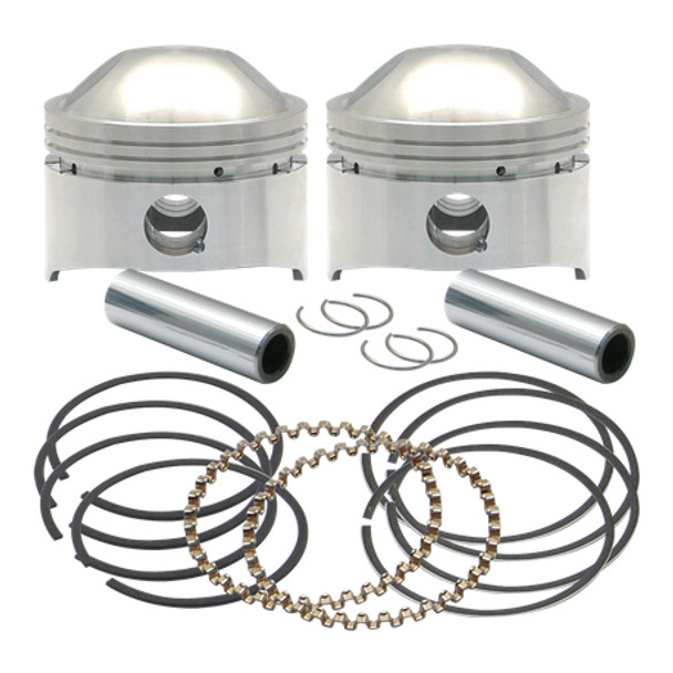 S&S Cycle Standard HC Forged Piston Kit: 78-84 Harley-Davidson Big Twin OHV Models - 3-1/2"+.030" - 106-5522