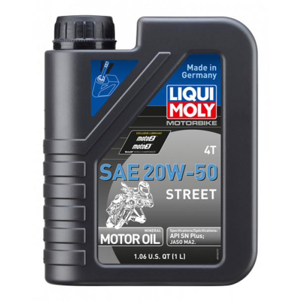 LIQUI MOLY Street 4T Synthetic Oil - 20W-50 - 1 Liter