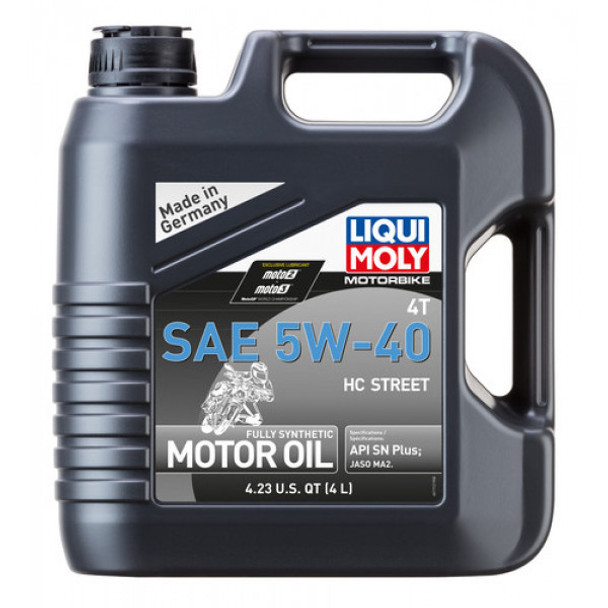 LIQUI MOLY HC Street 4T Synthetic Oil - 5W-40 - 4 Liter