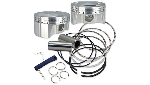 S&S Cycle Big Bore Forged Piston Kit: 99-06 Harley-Davidson Big Twin Models - 3.937 - 920-0101