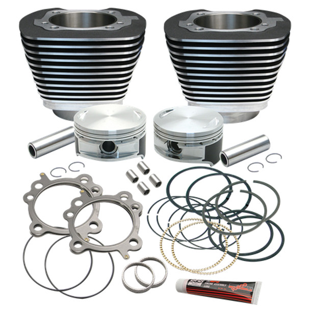 S&S Cycle Bore Cylinder/Piston Kit: 99-16 Harley-Davidson Big Twin Models - 3-7/8"