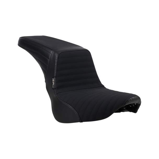 Le Pera Kickflip Pleated Grippe Tape Seat: 2018+ Harley-Davidson Softail FLFB Models