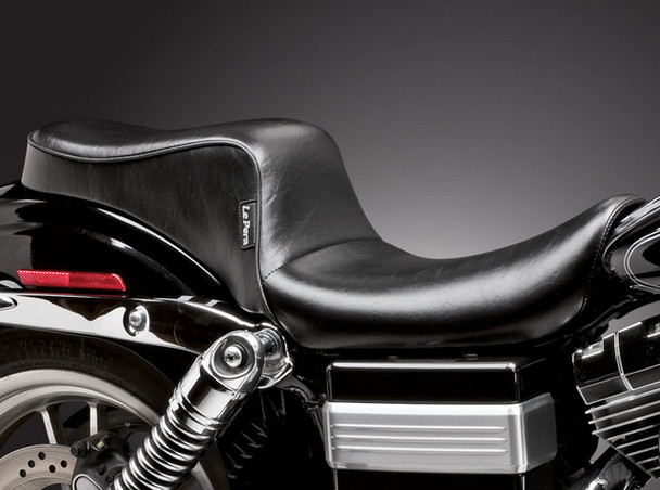 Le Pera Cherokee 2-Up Smooth Seat: 96-03 Harley-Davidson Dyna Models