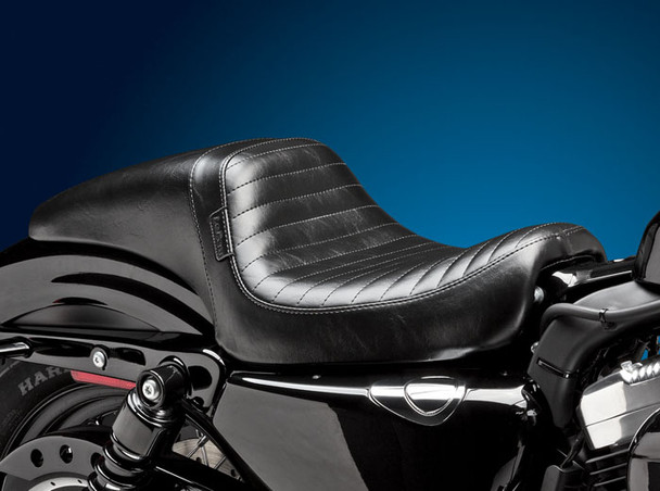 Le Pera Daytona Sport 2-Up Pleated Seat: 04-20 Harley-Davidson Sportster Models