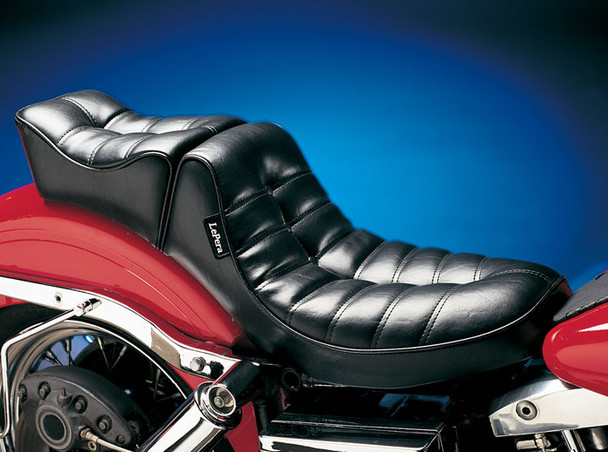 Le Pera Series II Regal 2-Up Seat: 64-84 Harley-Davidson Dyna/Softail/Touring Models