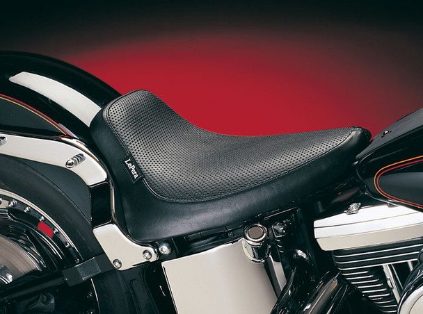 Le Pera Silhouette Solo Basketweave Seat: 84-99 Harley-Davidson Softail Models