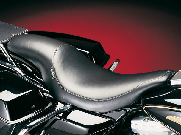 Le Pera Full Length Silhouette 2-Up Smooth Seat: 91-96 Harley-Davidson Touring Models