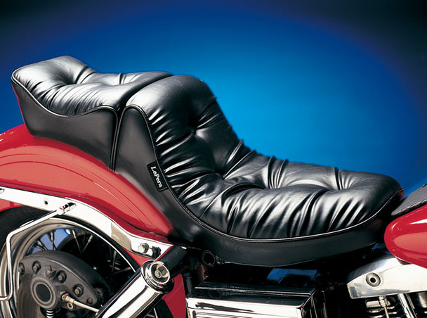 Le Pera Regal Plush Pillow 2-Up Seat: 58-84 Harley-Davidson Touring Models