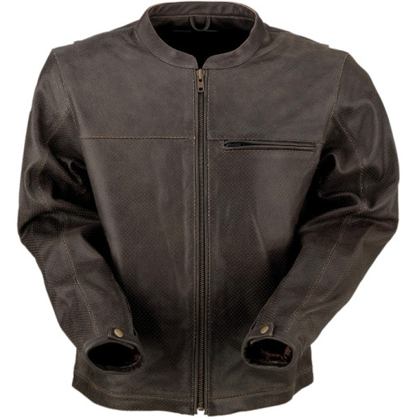 Z1R Munition Perforated Leather Jacket