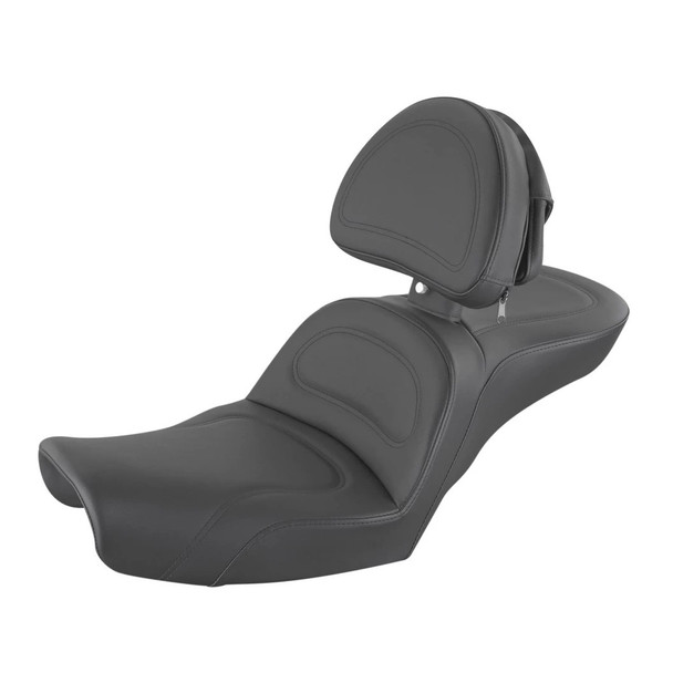 Saddlemen Explorer Ultimate Comfort Seat with Driver's Backrest: 96-03 Harley-Davidson Dyna Models