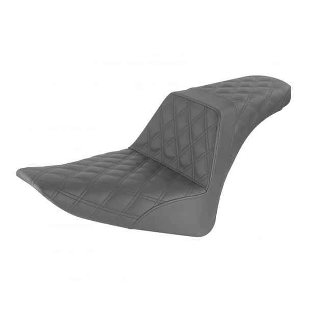 Saddlemen Lattice Stitch Step-Up Seat: 11-17 Harley-Davidson Softail Models