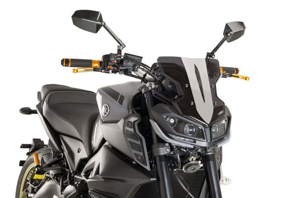 Puig New-Gen Sport Windscreen: 17-20 Yamaha FZ-09/MT-09