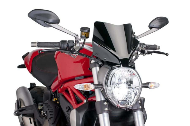 Puig New-Gen Sport Windscreen: 14-20 Ducati Monster Models