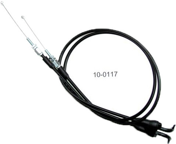Motion Pro Black Vinyl Throttle Push-Pull Cable Set - 10-0117