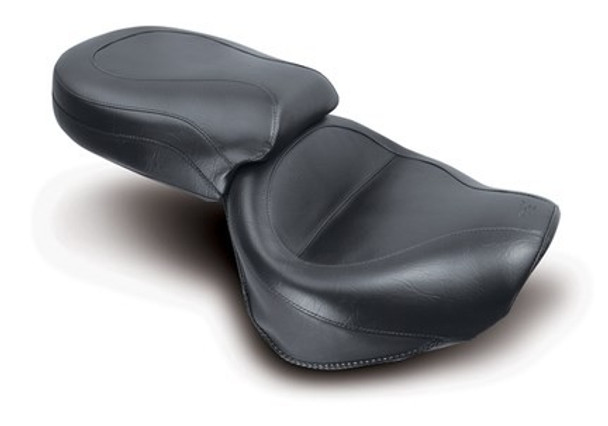 Mustang Wide Touring Two-Piece Seat: 99-15 Yamaha Road Star 1600/1700