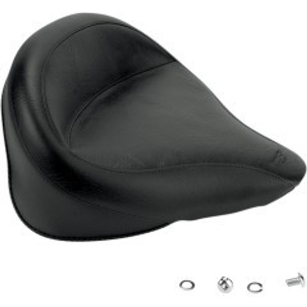 Mustang Wide Touring Solo Seat: 00-06 Harley-Davidson Softail Models