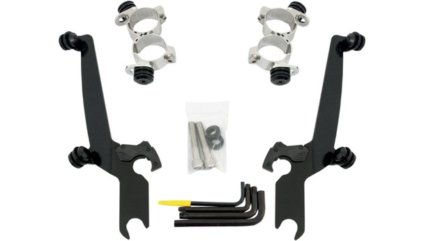 Memphis Shades Sportshield Fairing Mounting Kit: 10-15 Harley-Davidson Sportster 1200X Forty-Eight - MEB1985/MEK1985