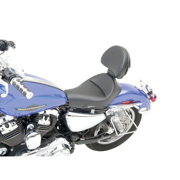 Saddlemen Heels Down Solo Seat: 2004+ Harley-Davidson Sportster Models
