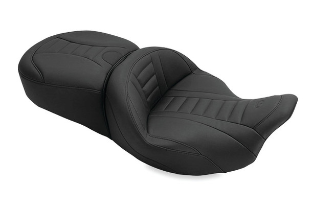 Mustang Super Touring Deluxe Heated One-Piece Seat: 2008+ Harley-Davidson Touring Models