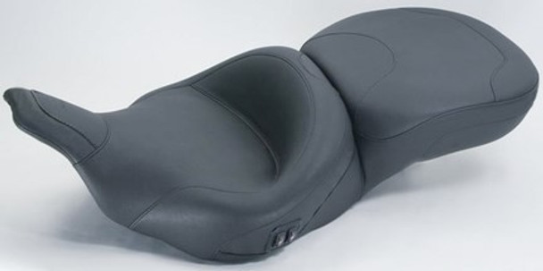 Mustang Wide Touring Heated One-Piece Seat: 97-07 Harley Davidson Electra/Road Glide Models