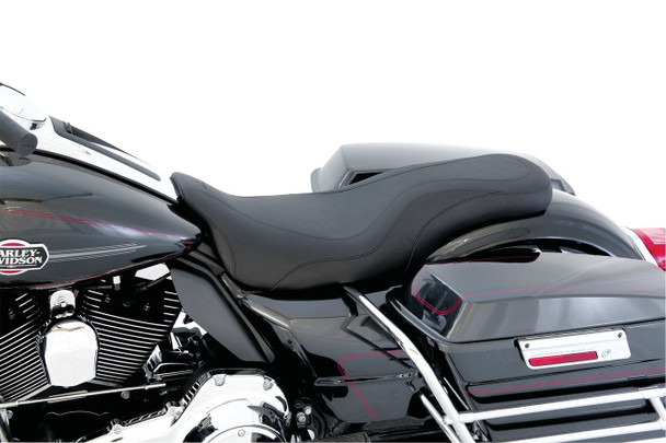 Mustang Daytripper One-Piece Seat: 2008+ Harley-Davidson Touring Models