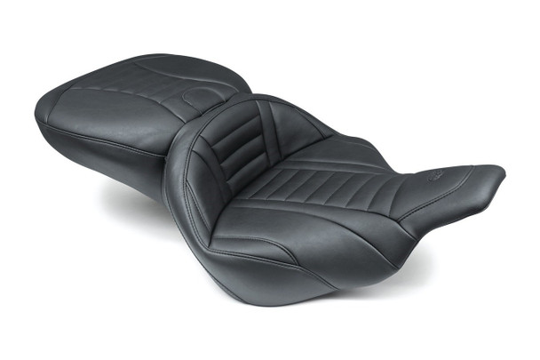 Mustang Super Touring Deluxe One-Piece Seat: 97-07 Harley-Davidson Electra/Road Glide