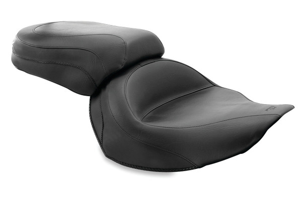 Mustang Wide Touring Solo Seat: 06-15 Yamaha Roadliner/Stratoliner