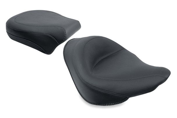 Mustang Standard Touring Passenger Seat: 06-17 Harley-Davidson Softail Models