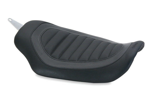 Mustang Signature Series Tuck and Roll Solo Seat: 96-03 Harley-Davidson Dyna Models