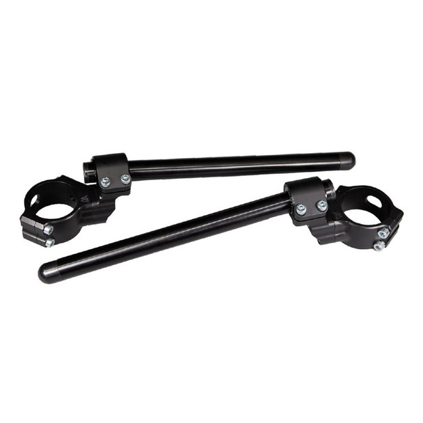 Woodcraft 35mm Rise Side Mount Adjustable Clip Ons: 09-21 Kawasaki ZX-6R/636R