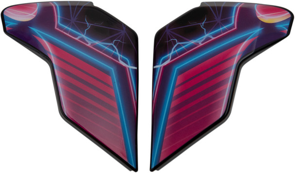 Icon Airflite Helmet Side Plates - Synthwave